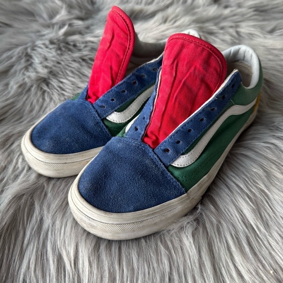 Vans Old Skool Yacht Club Color Block Blue Green Yellow Red - Picture 2 of 8